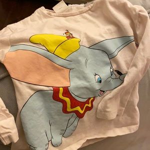 Zara baby Disney dumbo long sleeve top 12-18 month